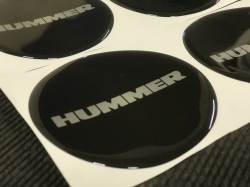 5pcs Wheel stickers HUMMER, 90mm ― AUTOERA.LV