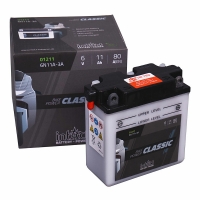 Moto akumulātors - INTACT 11Ah, 6V / bez elektrolīta, sauss