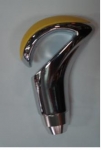 Gearbox knob, yellow/chrome ― AUTOERA.LV
