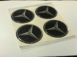 Комплект наклеек на колпаки/диски Mercedes-Benz, 60мм ― AUTOERA.LV
