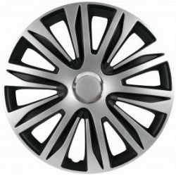 Wheel covers set - NARDO SILVER & BLACK, 16" ― AUTOERA.LV