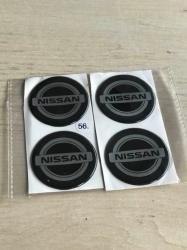 Комплект наклеек на колпаки/диски - Nissan, 56мм  ― AUTOERA.LV