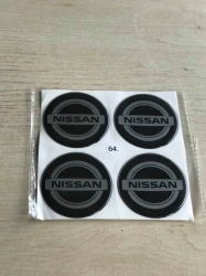 Комплект наклеек на колпаки/диски - Nissan, 64мм ― AUTOERA.LV