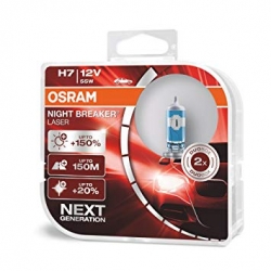 Pamatluktura spuldzes - H7 Osram Night breaker Laser (+150%), 55W, 12V ― AUTOERA.LV