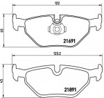 Rear brake pads - BRP ― AUTOERA.LV