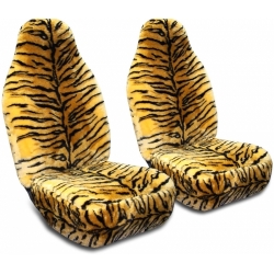 2PCS x Universal seat cover set, tiger fur  ― AUTOERA.LV