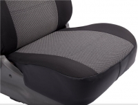 Seat covers BUS (1+1pcs.), black/grey