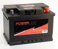 Car battery  - POWERLINE 60A, 540A, 12V (-/+)