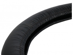 Leather wheel cover, black, 39-41cm   ― AUTOERA.LV