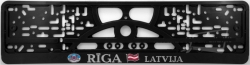 3D plate number holder  - Rīga/Latvija  ― AUTOERA.LV