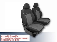 Front universal seat covers set for RECARO (Maxi), textile (black color)