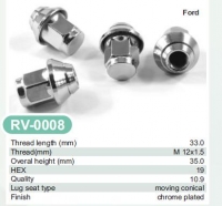 Wheel  nut with moovable - M12X1,5/SW19/H31  (+FORD)