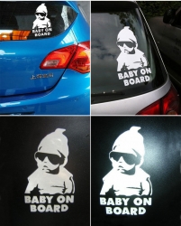 Car sticker - Baby on board ― AUTOERA.LV