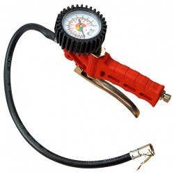 Tyre Inflator with Clip-On Connector, scale 15Atm.  ― AUTOERA.LV