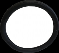 Wheel cover, black/black, 37-39cm 
