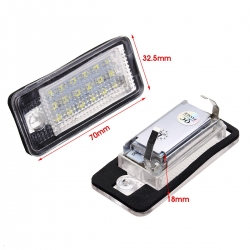 LED License plate light A3/ A4 B7/ A6 C6 / A5 / A8 / Q7, left + right side ― AUTOERA.LV