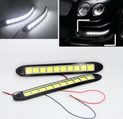 LED DRL световые огни дневного хода (белый свет), L=17см, 12В ― AUTOERA.LV