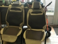 2x Front textile seat covers, universal fit