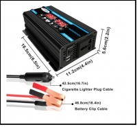 Strāvas pārveidotājs 12V uz 230/110V (max līdz 4000W)