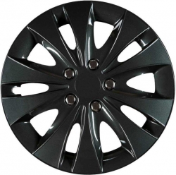 Wheel cover set Storm - Black, 15" ― AUTOERA.LV
