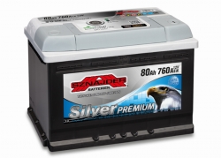 Auto akumulators SZNAJDER SILVER PREMIUM 80Ah 760A 12V