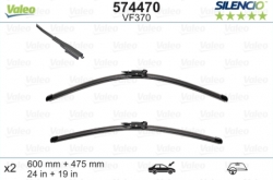 Bezkarkāsa logu slotiņu kompl. VALEO SILENCIO priekš Audi /BMW /Mercedes-Benz, 60+48cm ― AUTOERA.LV