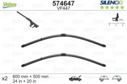 Wiperblade set by VALEO SILENCIO - BMW X5 E70 /X6 E71 (2007-2015)/VW Phaeton (2002-) ― AUTOERA.LV