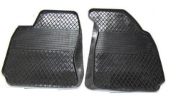 Front rubber floor mats, universal, 2pcs (drivers & passanger sides) ― AUTOERA.LV