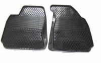 Front rubber floor mats, universal, 2pcs (drivers & passanger sides)