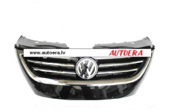 Radiator grill with holes for sensors for VW Passat CC (2008-2012) with logo  ― AUTOERA.LV