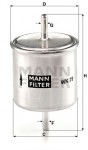 Degvielas filtrs MANN-FILTER ― AUTOERA.LV