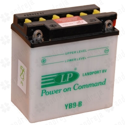 Мото аккумулятор Landportt 9Аh, 12V  (+/-) /без электролита, сухой ― AUTOERA.LV
