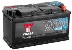 AGM авто аккумулятор - YUASA 95Ah, 850A, 12V (-/+)  ― AUTOERA.LV