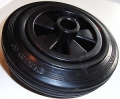 Rubber wheel  with plast.bushing 160/40 - 20