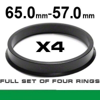 Wheel hub centring ring 65.0mm->57.0mm