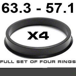 Центрирующее кольцо для алюминиевых дисков 63.3мм->57.1мм ― AUTOERA.LV