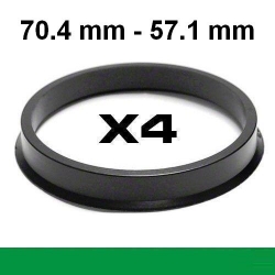Центрирующее кольцо для алюминиевых дисков 70.4mm ->⌀57.1mm ― AUTOERA.LV