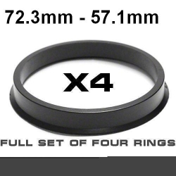 Центрирующее кольцо для алюминиевых дисков 72.3mm ->57.1мм ― AUTOERA.LV