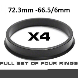 Центрирующее кольцо для алюминиевых дисков 72.3mm->66.5mm ― AUTOERA.LV