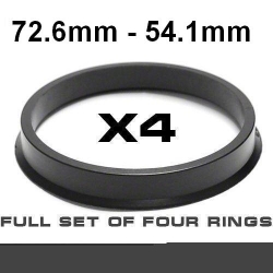Центрирующее кольцо для алюминиевых дисков 72.6mm ->54.1mm ― AUTOERA.LV