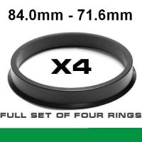Центрующее кольцо для алюминиевых дисков /84.0mm ->71.6mm