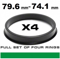 Centrējošs gredzens alumīnija diskie 79.6mm->74.1mm ― AUTOERA.LV