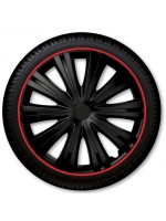 Wheel cover set - Giga Red Black, 15"