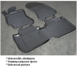 Rubber floor mats set for Toyota IQ (03/2008-), with edges ― AUTOERA.LV